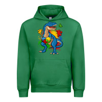Emerald autism trex Urban Hoodie - Zillion Design Studio