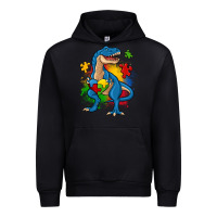 Foreset Green autism trex Urban Hoodie - Zillion Design Studio