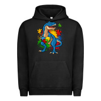 Pigment Black autism trex Urban Hoodie - Zillion Design Studio