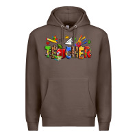 Coffee autism teacher Premium Hoodie - Zillion Design Studio
