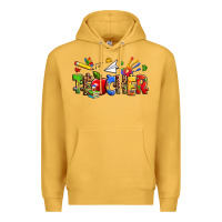 Mustard autism teacher Premium Hoodie - Zillion Design Studio