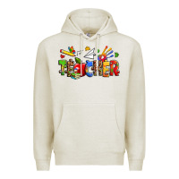 Oatmeal Heather autism teacher Premium Hoodie - Zillion Design Studio