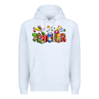 White autism teacher Premium Hoodie - Zillion Design Studio