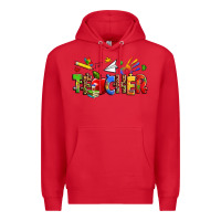Red autism teacher Premium Hoodie - Zillion Design Studio