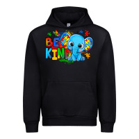 Black be kind autism elephant Urban Hoodie - Zillion Design Studio