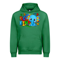 Emerald be kind autism elephant Urban Hoodie - Zillion Design Studio