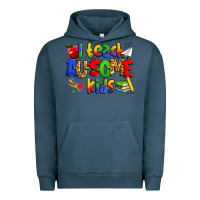 Pigment Midnight Navy i teach ausome kids autism teacher Urban Hoodie - Zillion Design Studio