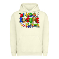 Pigment Pistachio i teach ausome kids autism teacher Urban Hoodie - Zillion Design Studio