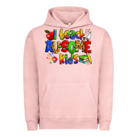 Pigment Salmon i teach ausome kids autism teacher Urban Hoodie - Zillion Design Studio