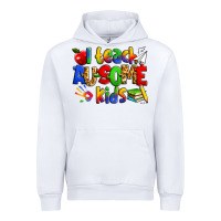 White i teach ausome kids autism teacher Urban Hoodie - Zillion Design Studio