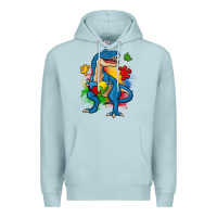 Blue Mist autism trex Premium Hoodie - Zillion Design Studio