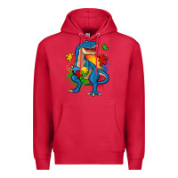 Cardinal autism trex Premium Hoodie - Zillion Design Studio