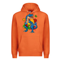 Carrot autism trex Premium Hoodie - Zillion Design Studio