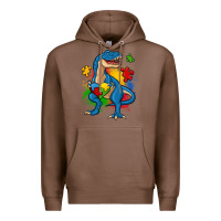 Chestnut autism trex Premium Hoodie - Zillion Design Studio