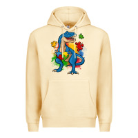 Pina Colada autism trex Premium Hoodie - Zillion Design Studio