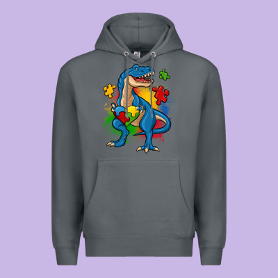 Autism Trex Premium Hoodie Designed By Zillion Design Studio