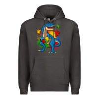 Smoke autism trex Premium Hoodie - Zillion Design Studio