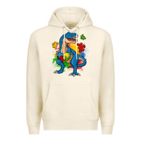 Tofu autism trex Premium Hoodie - Zillion Design Studio