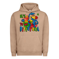 Pigment Burro it's ok to be different autism trex Urban Hoodie - Zillion Design Studio