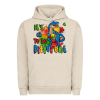 Pigment French Oak it's ok to be different autism trex Urban Hoodie - Zillion Design Studio
