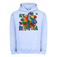 Pigment Grape Ice it's ok to be different autism trex Urban Hoodie - Zillion Design Studio