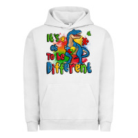 Pigment Lunar Rock it's ok to be different autism trex Urban Hoodie - Zillion Design Studio