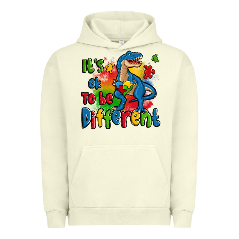 It's Ok To Be Different Autism Trex Urban Hoodie by Zillion Design Studio | Teevron