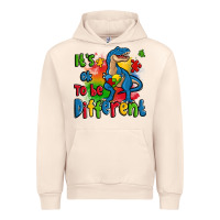 Sandshell it's ok to be different autism trex Urban Hoodie - Zillion Design Studio