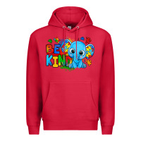 Cardinal be kind autism elephant Premium Hoodie - Zillion Design Studio
