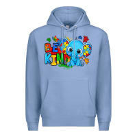 Colony Blue be kind autism elephant Premium Hoodie - Zillion Design Studio