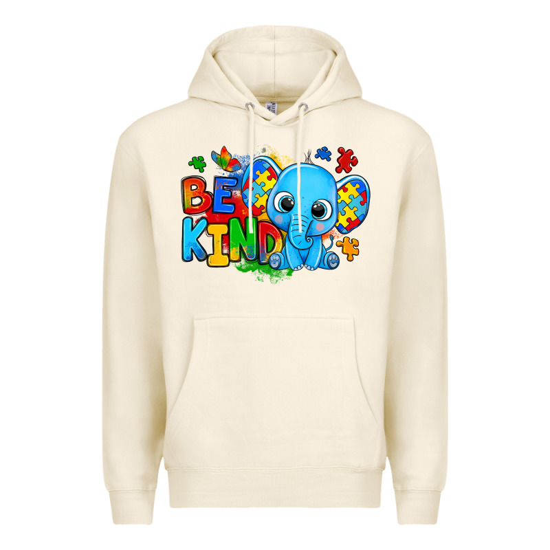 Be Kind Autism Elephant Premium Hoodie by Zillion Design Studio | Teevron
