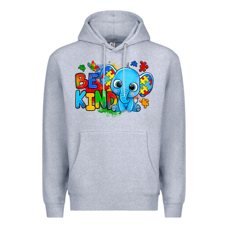 Be Kind Autism Elephant Premium Hoodie by Zillion Design Studio | Teevron