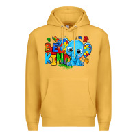 Mustard be kind autism elephant Premium Hoodie - Zillion Design Studio