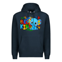 Navy be kind autism elephant Premium Hoodie - Zillion Design Studio
