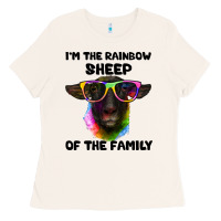 Bone i'm the rainbow sheep of the family suffolk sheep Ladies Tee - Artiststas