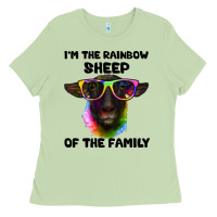 I'm The Rainbow Sheep Of The Family Suffolk Sheep Ladies Tee | Teevron