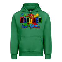 Emerald my brother is ausome autism Urban Hoodie - Zillion Design Studio