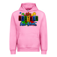 Fuchsia Pink my brother is ausome autism Urban Hoodie - Zillion Design Studio