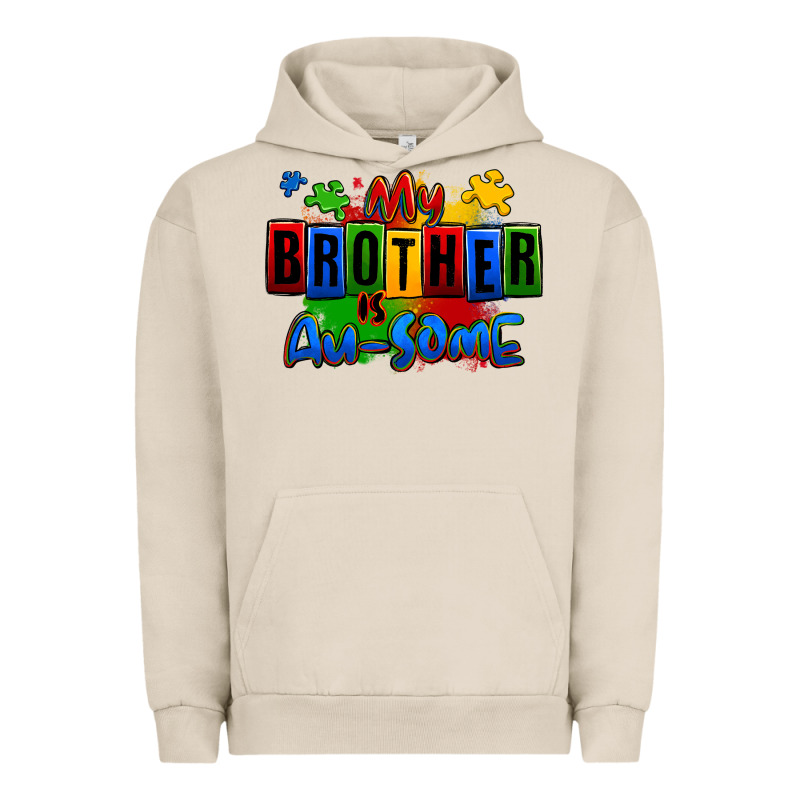 My Brother Is Ausome Autism Urban Hoodie by Zillion Design Studio | Teevron