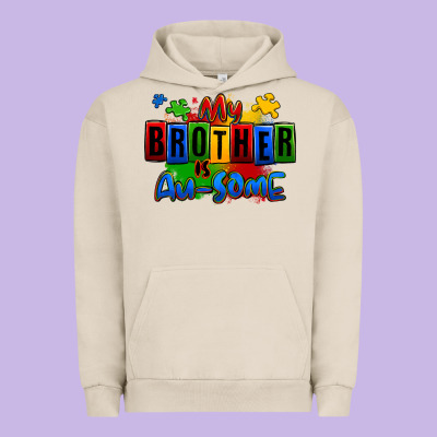 My Brother Is Ausome Autism Urban Hoodie Designed By Zillion Design Studio