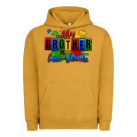 Pigment Peanut Butter my brother is ausome autism Urban Hoodie - Zillion Design Studio