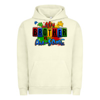 Pigment Pistachio my brother is ausome autism Urban Hoodie - Zillion Design Studio