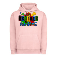 Pigment Salmon my brother is ausome autism Urban Hoodie - Zillion Design Studio