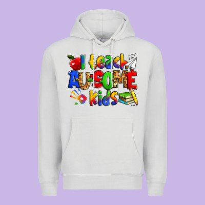 I Teach Ausome Kids Autism Teacher Premium Hoodie Designed By Zillion Design Studio