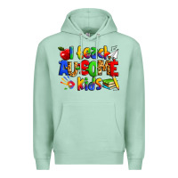 Seafoam i teach ausome kids autism teacher Premium Hoodie - Zillion Design Studio