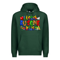 Sports Green i teach ausome kids autism teacher Premium Hoodie - Zillion Design Studio