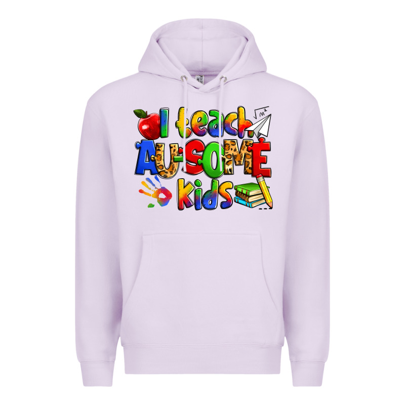 I Teach Ausome Kids Autism Teacher Premium Hoodie by Zillion Design Studio | Teevron