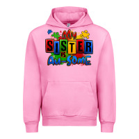 Fuchsia Pink my sister is ausome autism Urban Hoodie - Zillion Design Studio