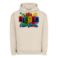 Pigment French Oak my sister is ausome autism Urban Hoodie - Zillion Design Studio