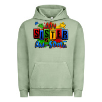Pigment Oil Green my sister is ausome autism Urban Hoodie - Zillion Design Studio